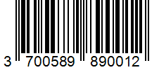 Barcode 3700589890012