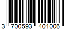 Barcode 3700593401006