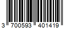 Barcode 3700593401419