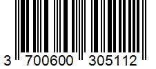 Barcode 3700600305112