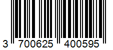 Barcode 3700625400595