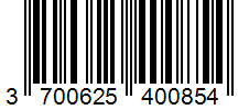 Barcode 3700625400854