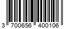 Barcode 3700656400106
