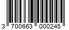 Barcode 3700663000245