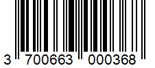 Barcode 3700663000368