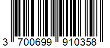 Barcode 3700699910358