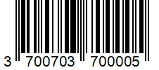 Barcode 3700703700005