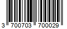 Barcode 3700703700029