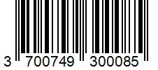 Barcode 3700749300085