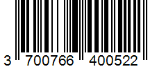 Barcode 3700766400522