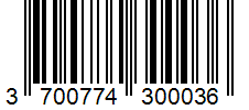 Barcode 3700774300036