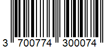 Barcode 3700774300074