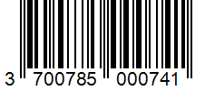 Barcode 3700785000741