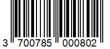 Barcode 3700785000802