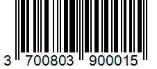 Barcode 3700803900015