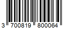 Barcode 3700819800064