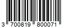 Barcode 3700819800071