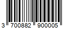 Barcode 3700882900005