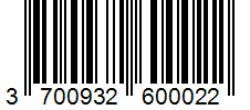 Barcode 3700932600022