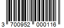 Barcode 3700952000116