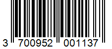 Barcode 3700952001137