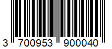 Barcode 3700953900040