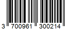 Barcode 3700961300214
