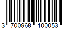 Barcode 3700968100053