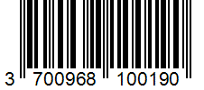 Barcode 3700968100190