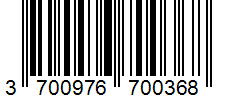 Barcode 3700976700368