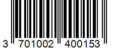 Barcode 3701002400153