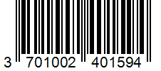 Barcode 3701002401594