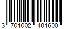 Barcode 3701002401600