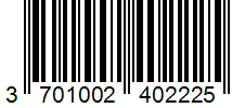 Barcode 3701002402225