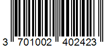 Barcode 3701002402423