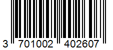Barcode 3701002402607