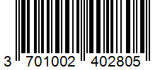Barcode 3701002402805