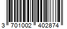 Barcode 3701002402874