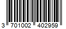 Barcode 3701002402959