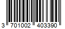 Barcode 3701002403390