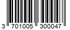 Barcode 3701005300047