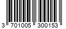 Barcode 3701005300153
