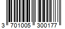 Barcode 3701005300177
