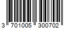 Barcode 3701005300702