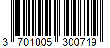 Barcode 3701005300719