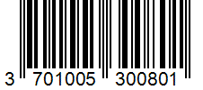 Barcode 3701005300801