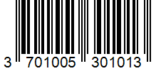 Barcode 3701005301013