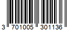 Barcode 3701005301136