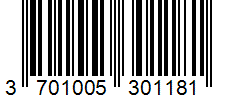 Barcode 3701005301181