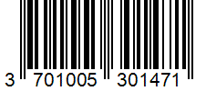 Barcode 3701005301471
